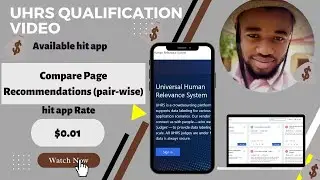 Compare Page Recommendations (pair-wise) Qualification and training  || UHRS