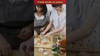Fresh Herbs on Pizza #shorts
