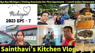 Americala Our First Apartment In Michigan - Lunch Desi Ruchulu Indian Cusine  USA Tamil Vlog Eps 7
