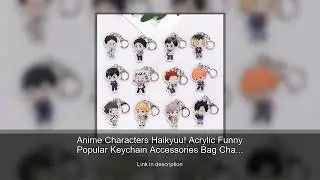 Anime Characters Haikyuu! Acrylic Funny Popular Keychain Accessories Bag Charms Backpack Pendan
