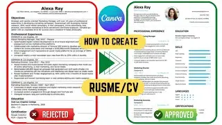 How to Create Resume for Free in Canva | Make a CV Using Free Templates 2022