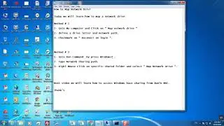 Windows Map Network Drive