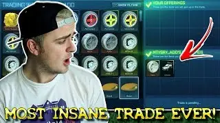 FAN TRUSTS ME WITH INSANE TRADE! | WHITE APEX & STRIKER WHITE OCTANE! | Rocket League
