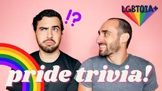 can u answer these PRIDE questions? | GAY PRIDE TRIVIA | gay couple challenge 2020 | Evan & Wouter