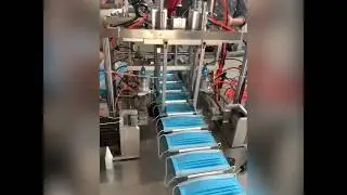 Fast Speed 3Ply Surgical Face Mask Making Machine 1+1