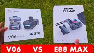 V06 Drone vs E88 MAX Drone Camera 🔥 Real Camera & Flight Comparison | Which is Better 2026?