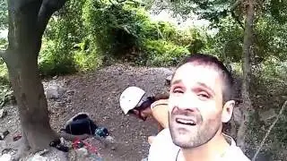 Escalada deportiva placas Esquilleu en Lebe&ntilde;a (desfiladero de la Hermida: Cantabria)