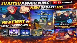 Free Fire New Update Is OP 😱 | Jujutsu Event Gameplay + Penta Kill 🔥 | FFBREKZON3