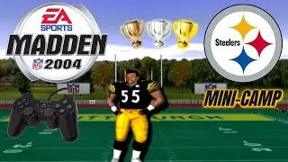 Madden 2004 PS2 Gameplay - Steelers Mini-Camp Drills