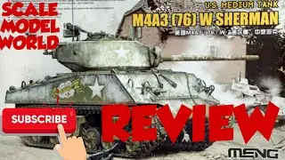 MENGS M4A3 76(W) Sherman! #hobbies #tanks #plasticmolding #military #hobby #modeltank #modeltank