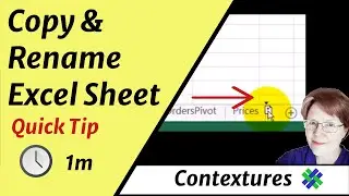 Quickly Copy and Rename Excel Worksheets