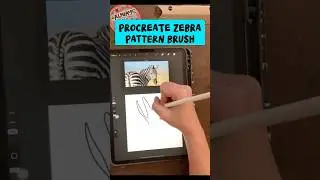 Make a Zebra Seamless Pattern Brush #procreate #procreatebrushes #procreatebrush #AlwaysBeColoring