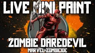 Tuesday Paint Stream! Painting Zombie Daredevil from Marvel Zombicide