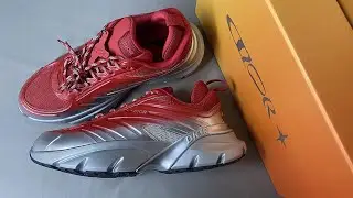 Dior and Lewis Hamilton B44 Blade Sneaker Gradient Red and Silver Review From Supkicks