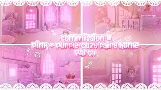 🌸 •  Pink + Purple Cozy Fairy Home {Part 1} Speedbuild 🩷 (COMMISSION)☆ | Roblox Adopt Me!