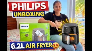 Philips Air Fryer NA231/00 Unboxing | 6.2L Capacity | Is It Worth Buying? | Honest Review 🔥 #vlogs
