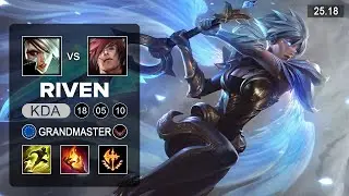 Riven vs Sett Top - EUW Grandmaster - Patch 25.18 Season 15