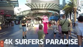 [4k] Explore Surfers Paradise Saturday 23 Dec 2023 | Gold Coast | Queensland | Australia