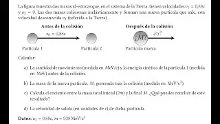 Colisión inelástica relativista (live)