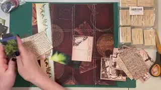 Making 12 layered journal tags/1-12&rdquo;x12&rdquo; scrapbook paper + paper pad cover/ephemera/start to finish