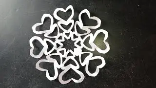 Origami paper cutting design /diy paper cutting craft