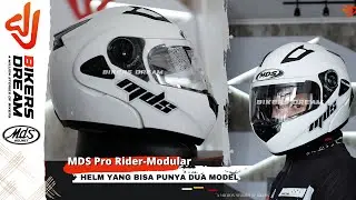 HELM MDS MODULAR | Mau Full Face atau Half Face Suka-suka Kalian | MDS Pro-Rider Modular