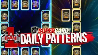 NEW!! DAILY PATTERNS!! GLOBAL AND PERSONAL PATTERNS PACK OPENING! WWE SUPERCARD SEASON 8