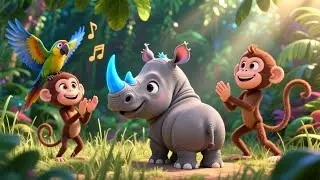 Rhino's Safari Star Adventure 🦏🌟🌴 | Fun Learning Journey for Kids | Preschool Educational Video