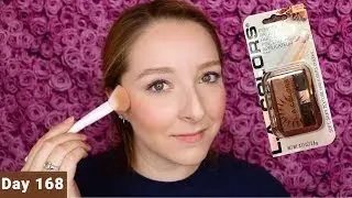 LA Colors Powder Blush Bronzer Review | Dollar Store Makeup | Day 168