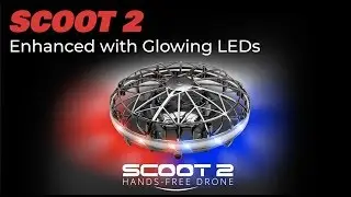 Scoot 2 LED UFO Hands-Free Hover Drone is a Flying Ball Drone with LED Lights | Force 1