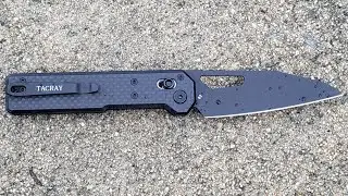 $25 cardboard killer! Tacray Tarcus d2 PVD knife.