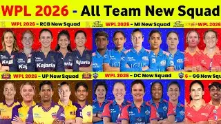 WPL All Team Squad 2026 - Wpl 2026 All Team New Squad || Wpl Auction 2026