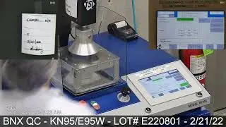 BNX Lot # E220801 - KN95 Mask Quality Control Review - Model E95W - 02/21/22