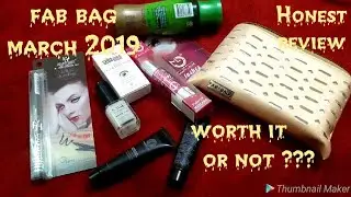 Fab bag march 2019 at 599/ | honest review n unboxing|