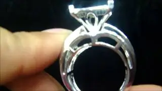 Master of Bling Presents Exclusive Sterling Silver  $319.99 Real Diamond Bridal Ring