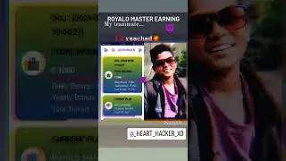 1k reached😈 in Royalo Master of earning #ads watching app #royalo