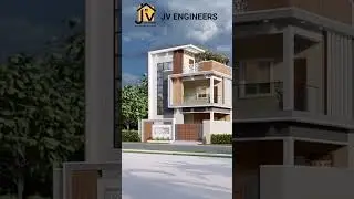EAST FACING 🏠 2850 SFQT 🏡 CONTEMPORARY HOUSE ❤️🏠 #architecture #construction #interior #jvengineers