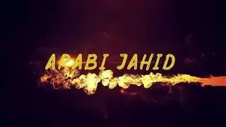 Fire Text Logo Reveal intro | Arabi Jahid