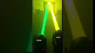 230W  vs 500W Moving head