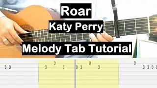 Katy Perry Roar Guitar Lesson Melody Tab Tutorial Guitar Lessons for Beginners