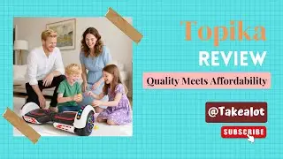 Topika 8.5 Inch Smart Self-Balancing Hoverboard with Bluetooth & LED Wheels
