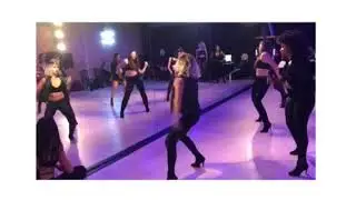 Laura Lake dancing to Dirty Diana in Brin Nicole's class