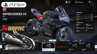 RIDE 5 | Customize Full Carbon Ducati Superleggera V4 Akrapovic Gameplay [4K PS5 Pro]