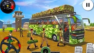 US Army Bus Driving Simulator Game &ndash; Army Transporting Military Squad Driving 3D | Android Gameplay