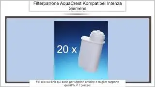 20 x Filterpatrone AquaCrest kompatibel Brita Intenza Bosch Neff Siemens