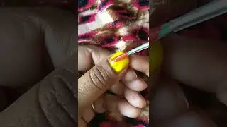 Easy flower nail art design using sefty pin at home#youtubeshorts #nailart #shorts