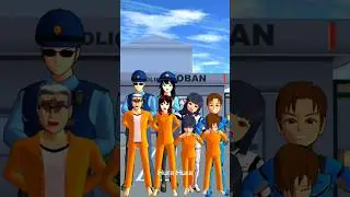 Polisi Menangkap Tahanan Kabur #sakura #sakuraschoolsimulator #gamesakura
