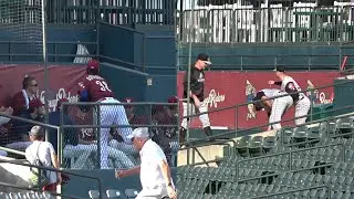 RoughRiders/Travelers 8/22/21: Arihara, Stoudt Warm-Up in Bullpen