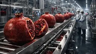 Inside the Pomegranate Juice Factory &ndash; How Millions of Bottles Are Produced Every Day (Full Process)