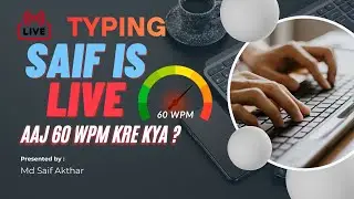 🔴 Saif  is  Live Typing Practice | Fast Typing Speed |  Englis @gyankeyboardyt